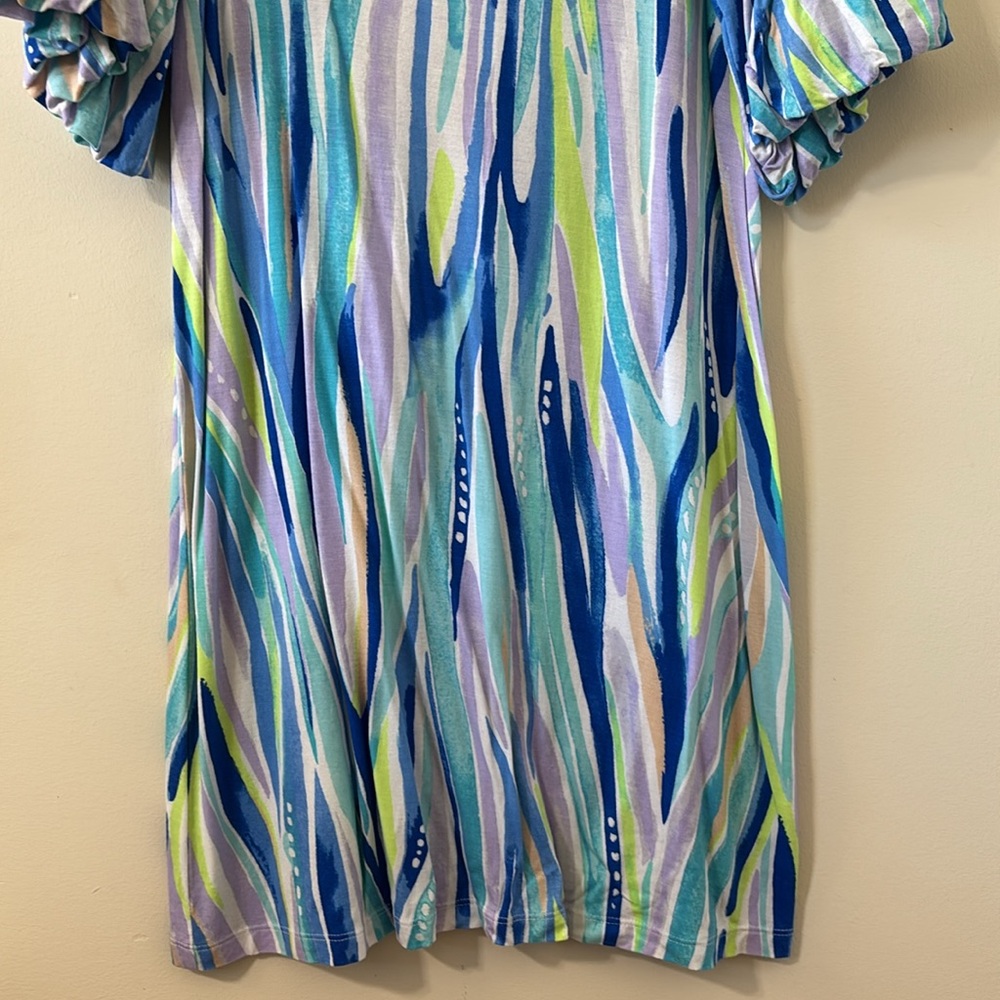 Lilly Pulitzer Lindell Dress Shore Perfection Size Medium - Picture 4 of 8